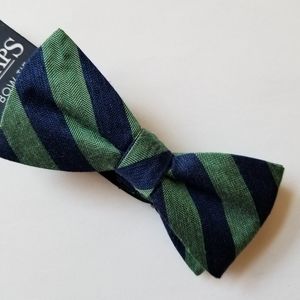 ❗Chaps Navy/Green Cotton Pre-Tied Bow Tie❗